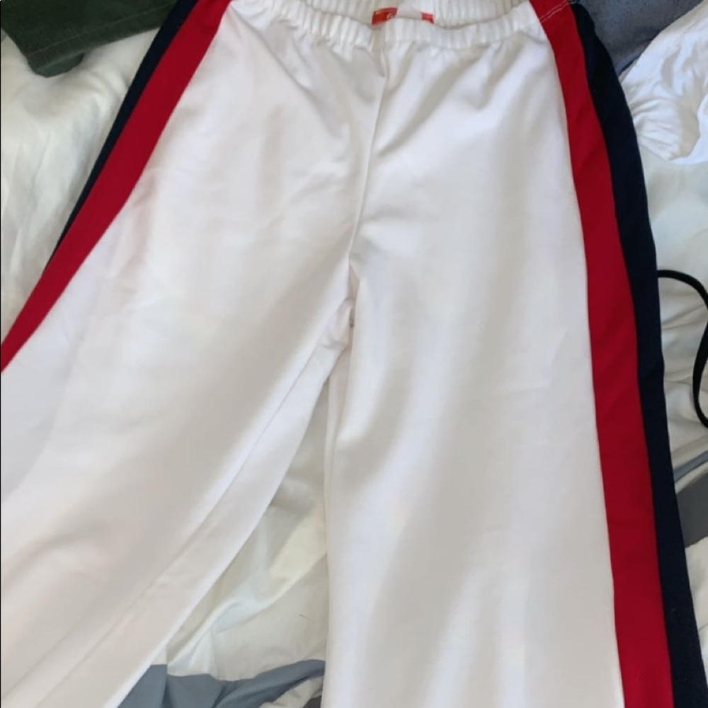 Long pants with flare at bottom